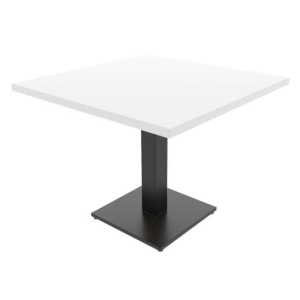 Stół kuchenny Biały z Metalową nogą 90x90